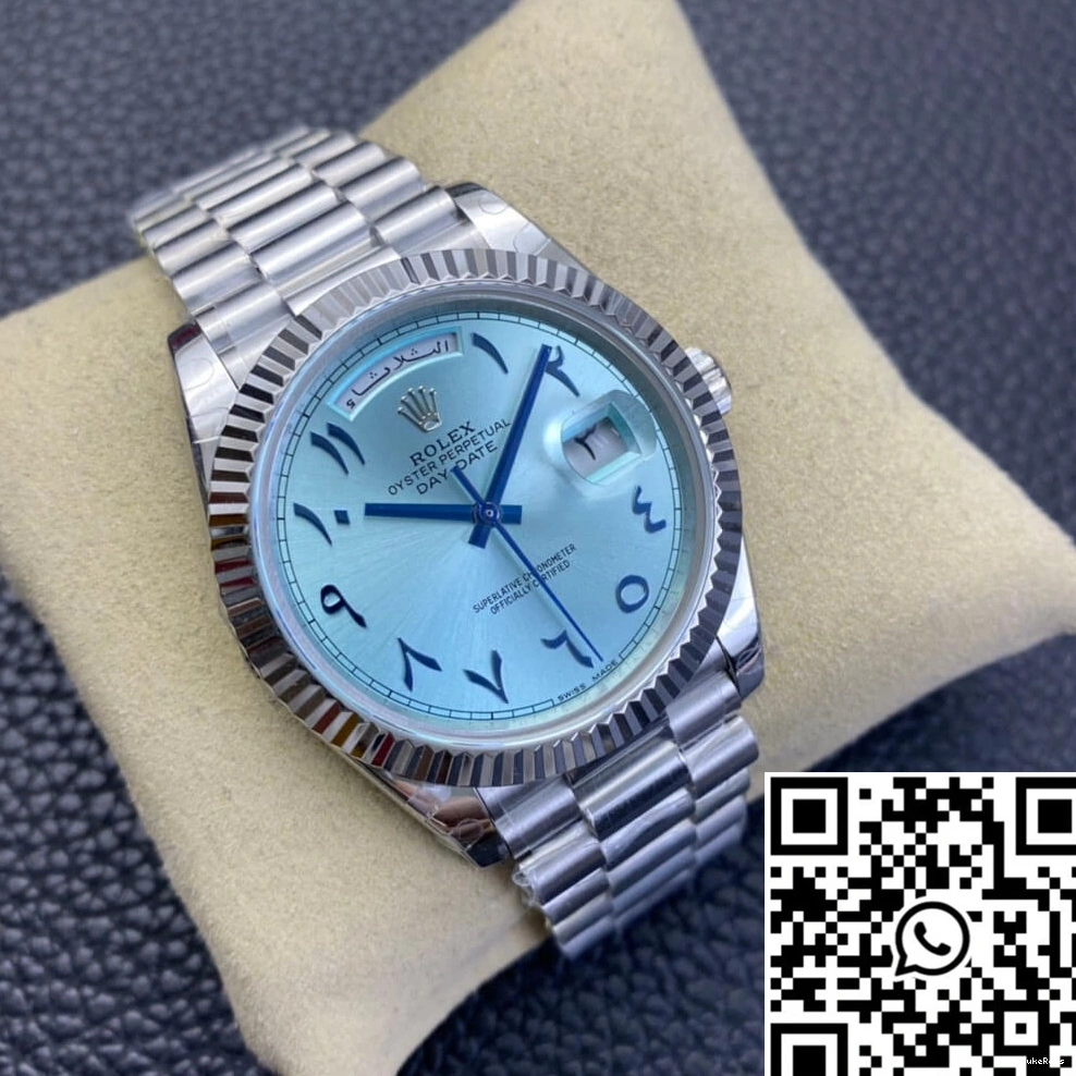 Dial Factory Ice Middle Day Date East Customization BP Blue Rolex 0310